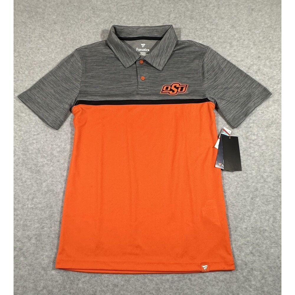Fanatics Oklahoma State Cowboys Men's‎ Orange Golf Polo Shirt  Small NWT